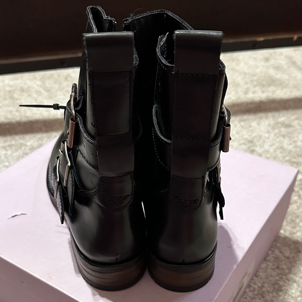 Black Buckle Boots - Picture 3 of 3